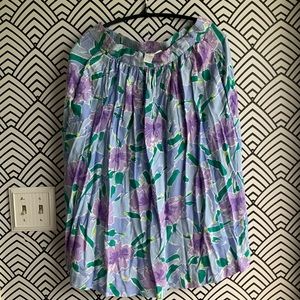 Vintage flower Mervyns skirt flowy cottage core